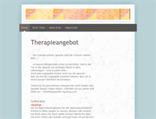 Tablet Screenshot of logopaedie-marburg.com